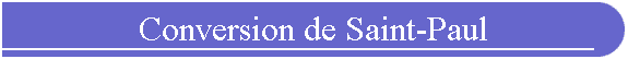 Conversion de Saint-Paul